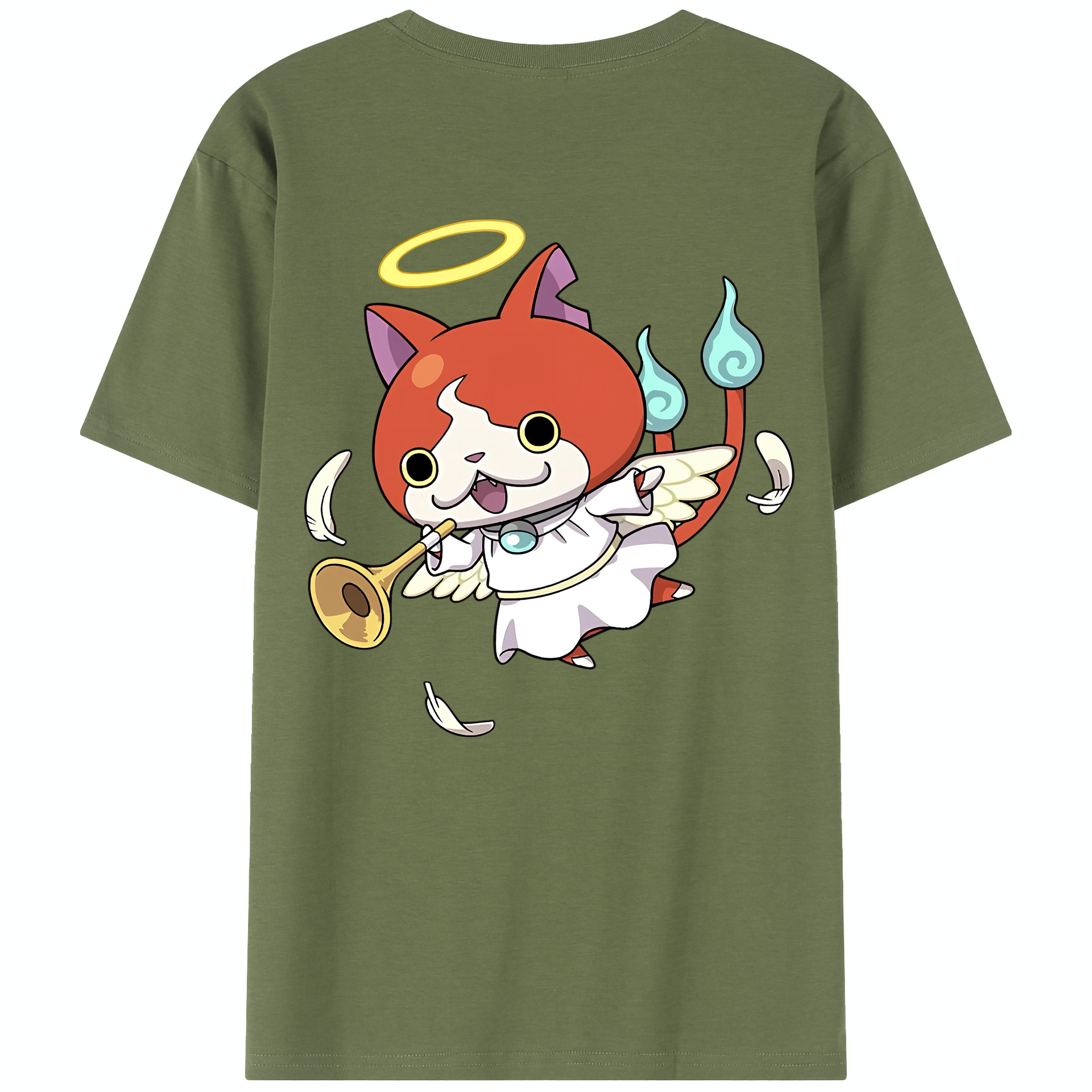 （画像用） 妖怪ウォッチ Yo-kai Watch 綿100％半袖Tシャツ（背面プリント）